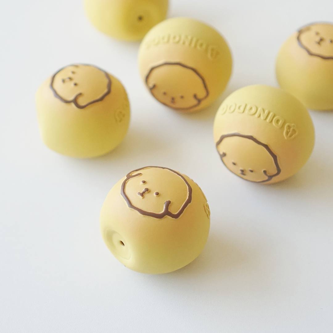 DINGDOG 奶油麵包橡膠哺啾玩具