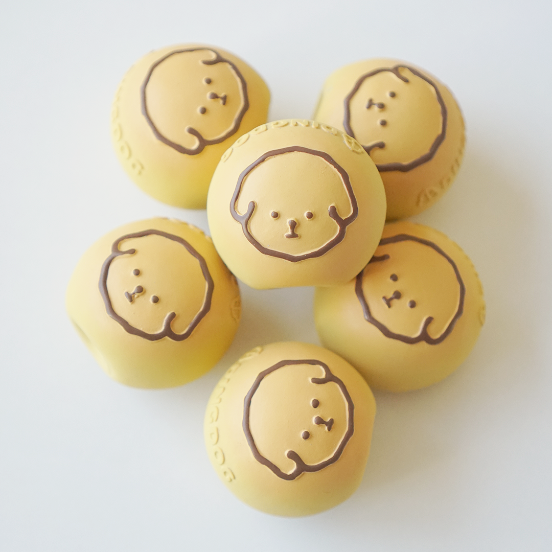 DINGDOG 奶油麵包橡膠哺啾玩具