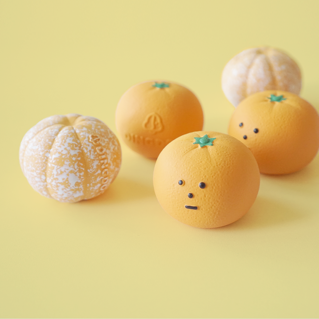 DINGDOG 橘子橡膠哺啾玩具