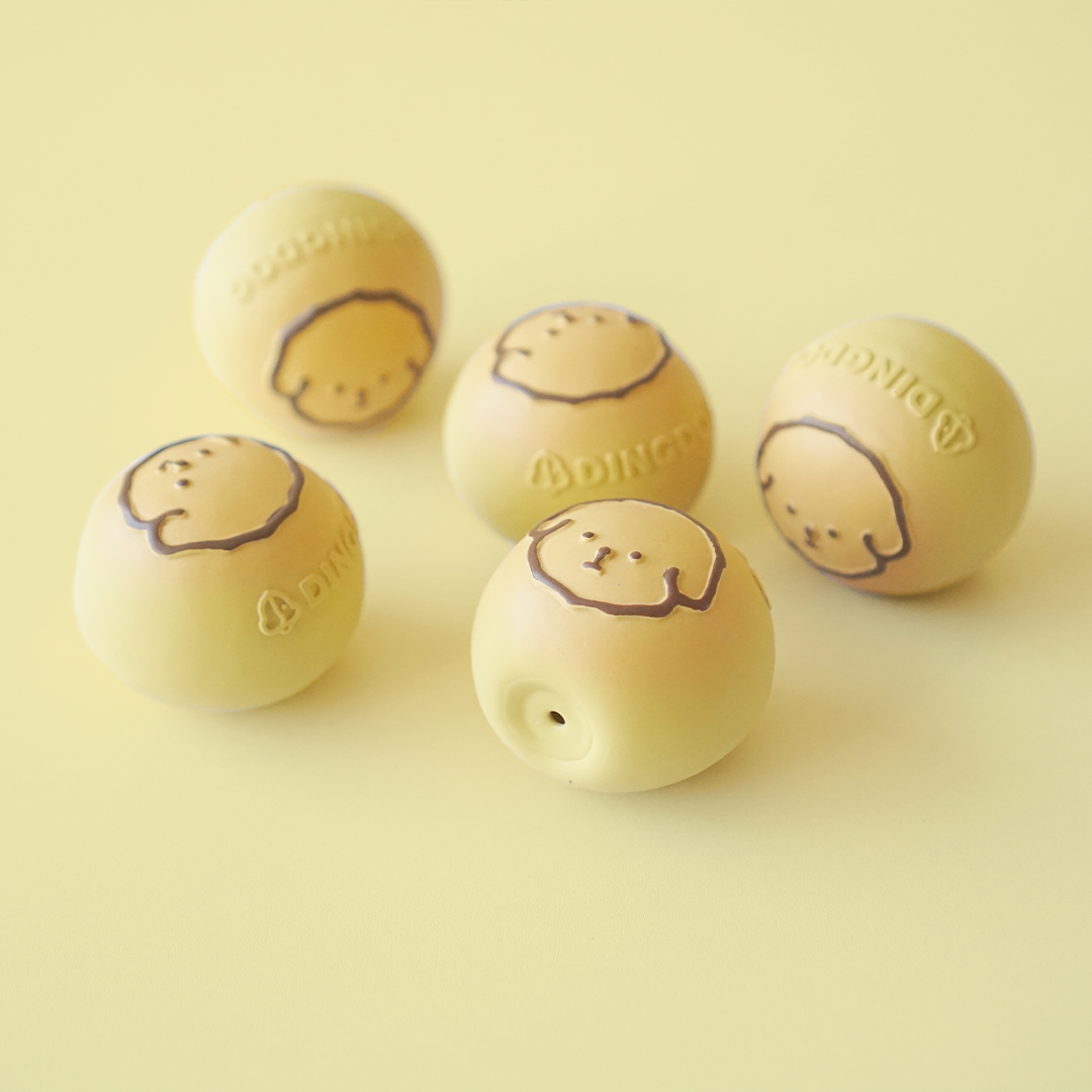 DINGDOG 奶油麵包橡膠哺啾玩具