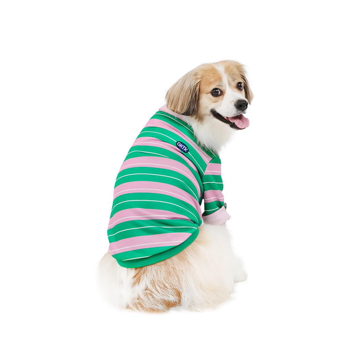 OKTK Preppy Layered 條紋Polo衫