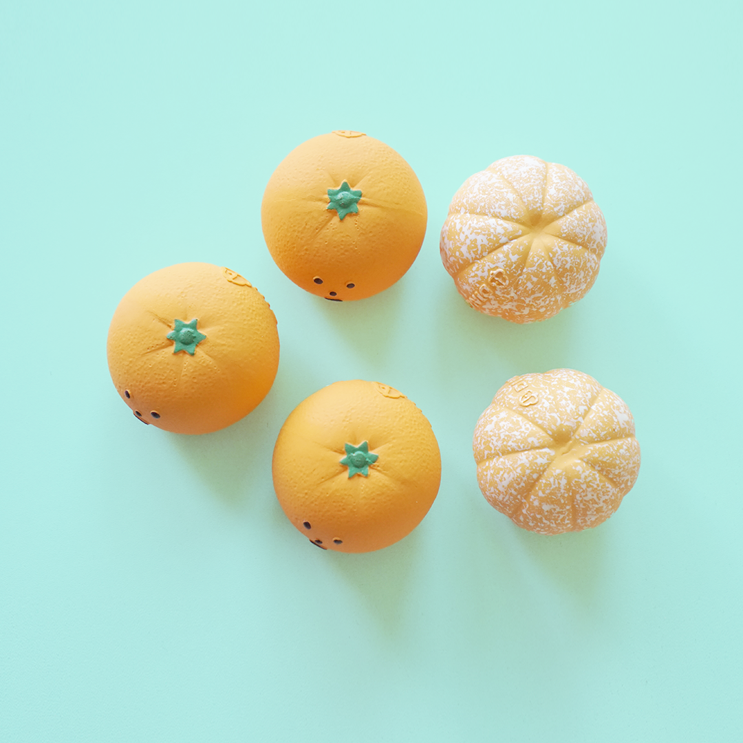 DINGDOG 橘子橡膠哺啾玩具