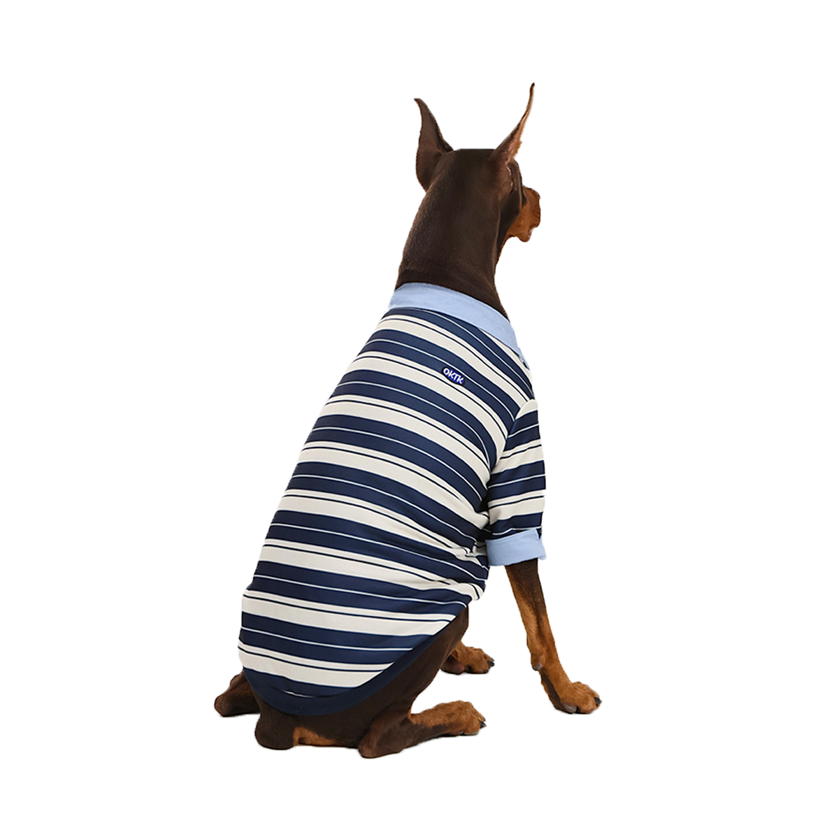 OKTK Preppy Layered 條紋Polo衫