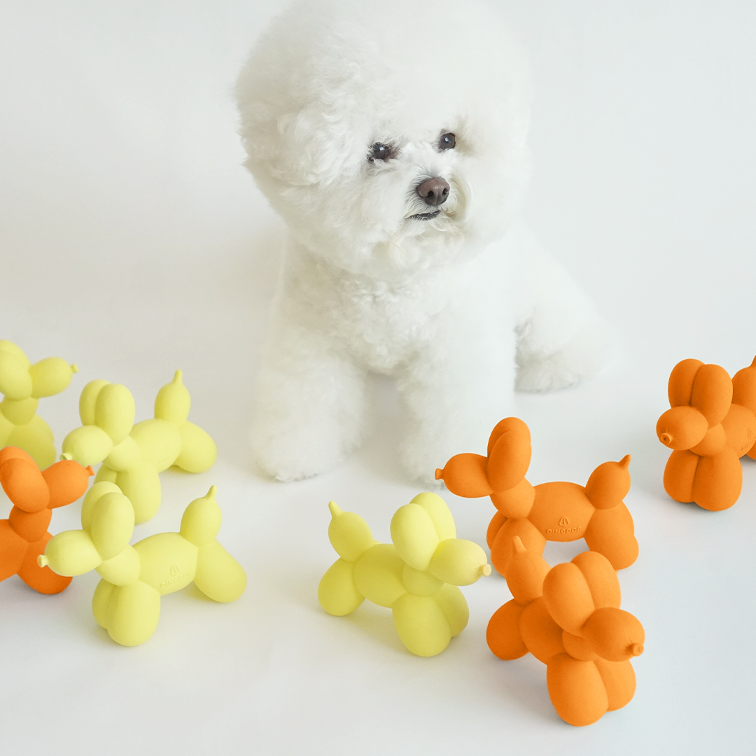 DINGDOG 氣球小狗橡膠哺啾玩具