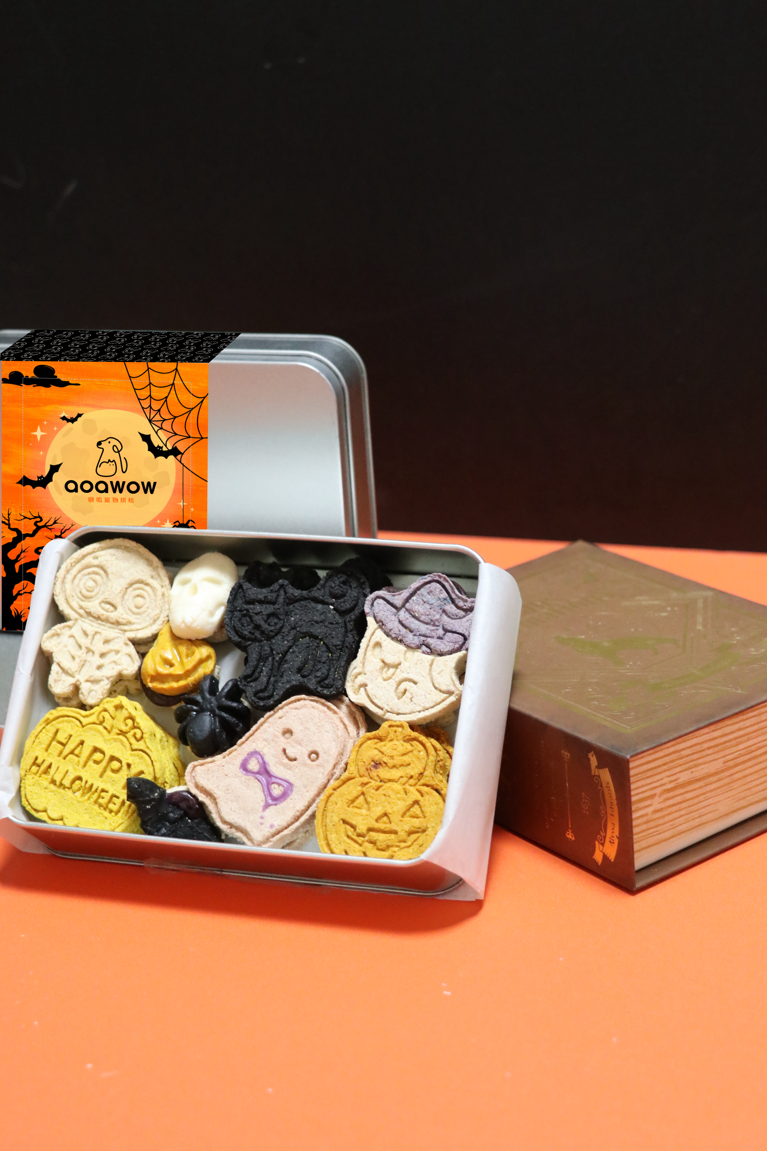 《萬聖節限定》鬼怪奶香雞肉鐵盒餅乾