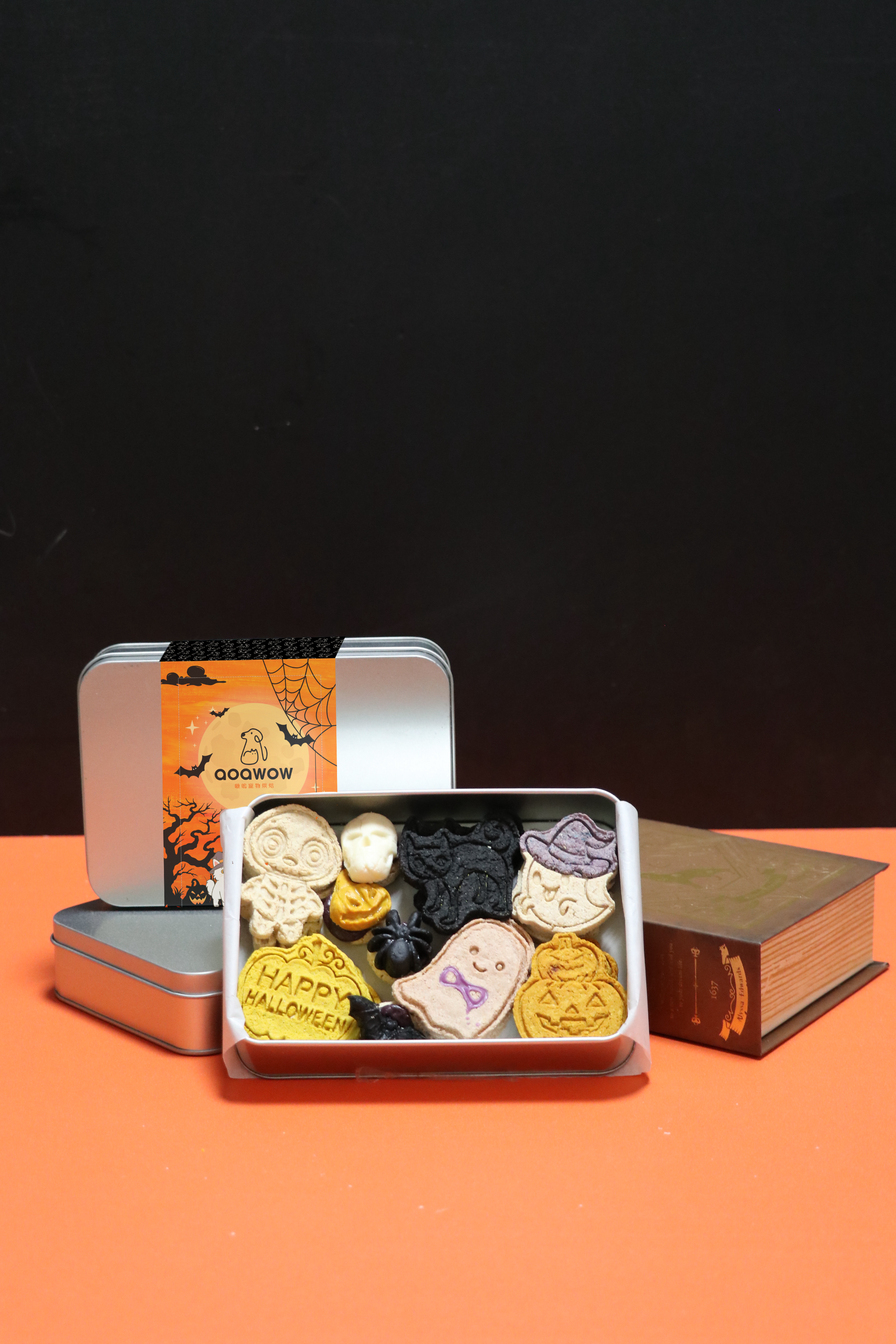 《萬聖節限定》鬼怪奶香雞肉鐵盒餅乾