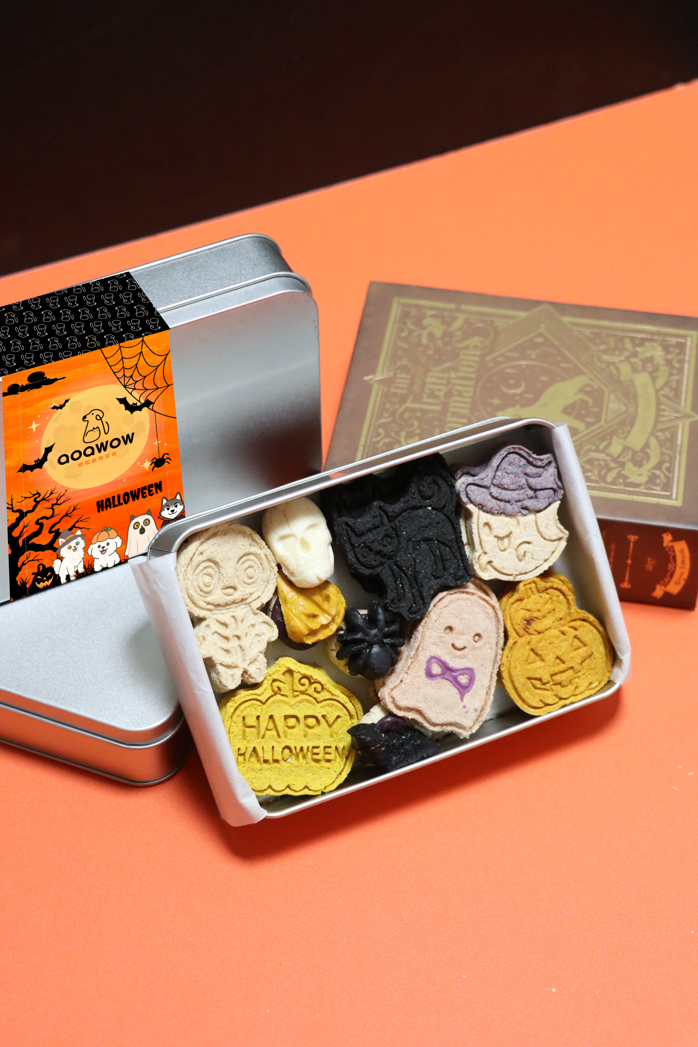《萬聖節限定》鬼怪奶香雞肉鐵盒餅乾