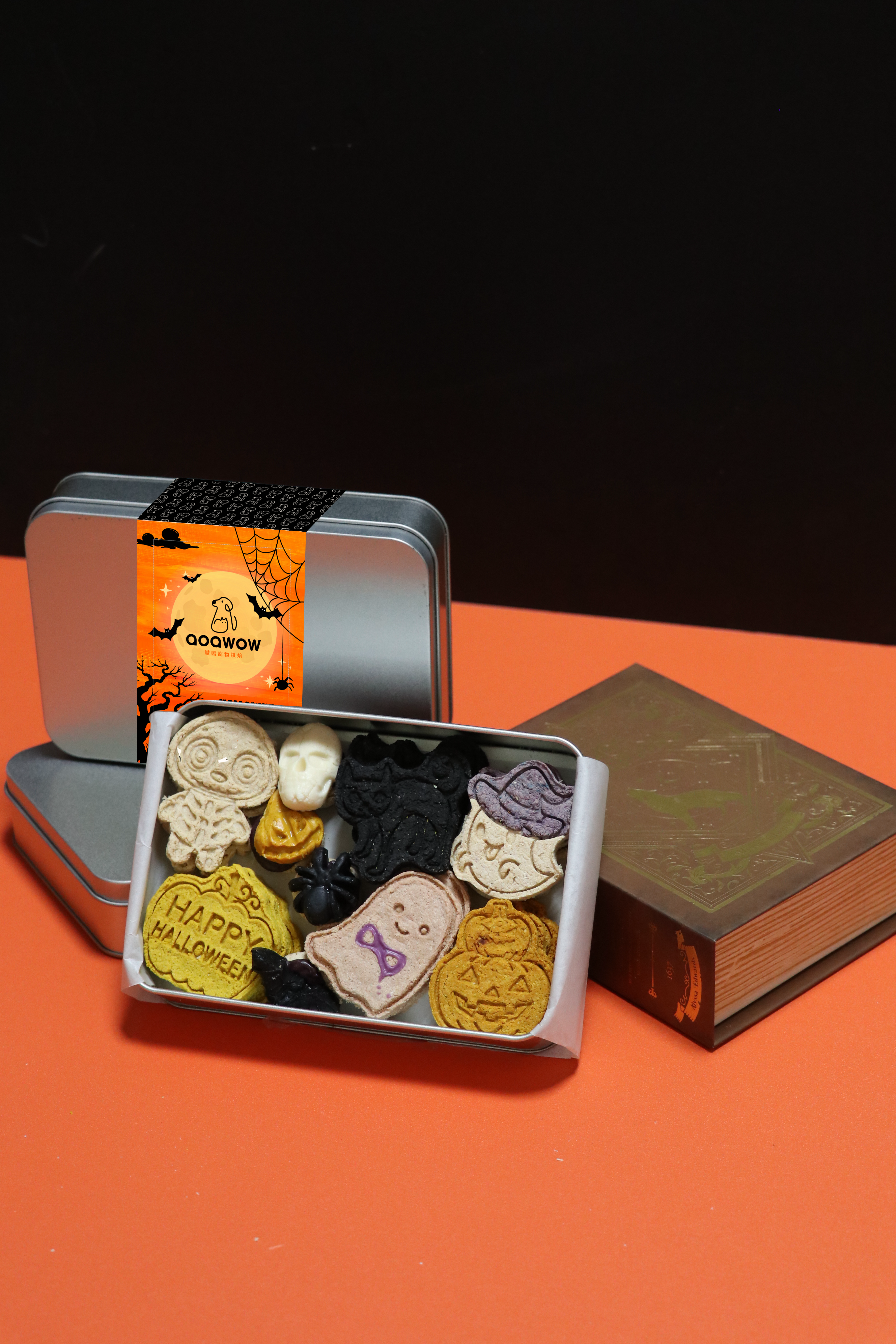 《萬聖節限定》鬼怪奶香雞肉鐵盒餅乾