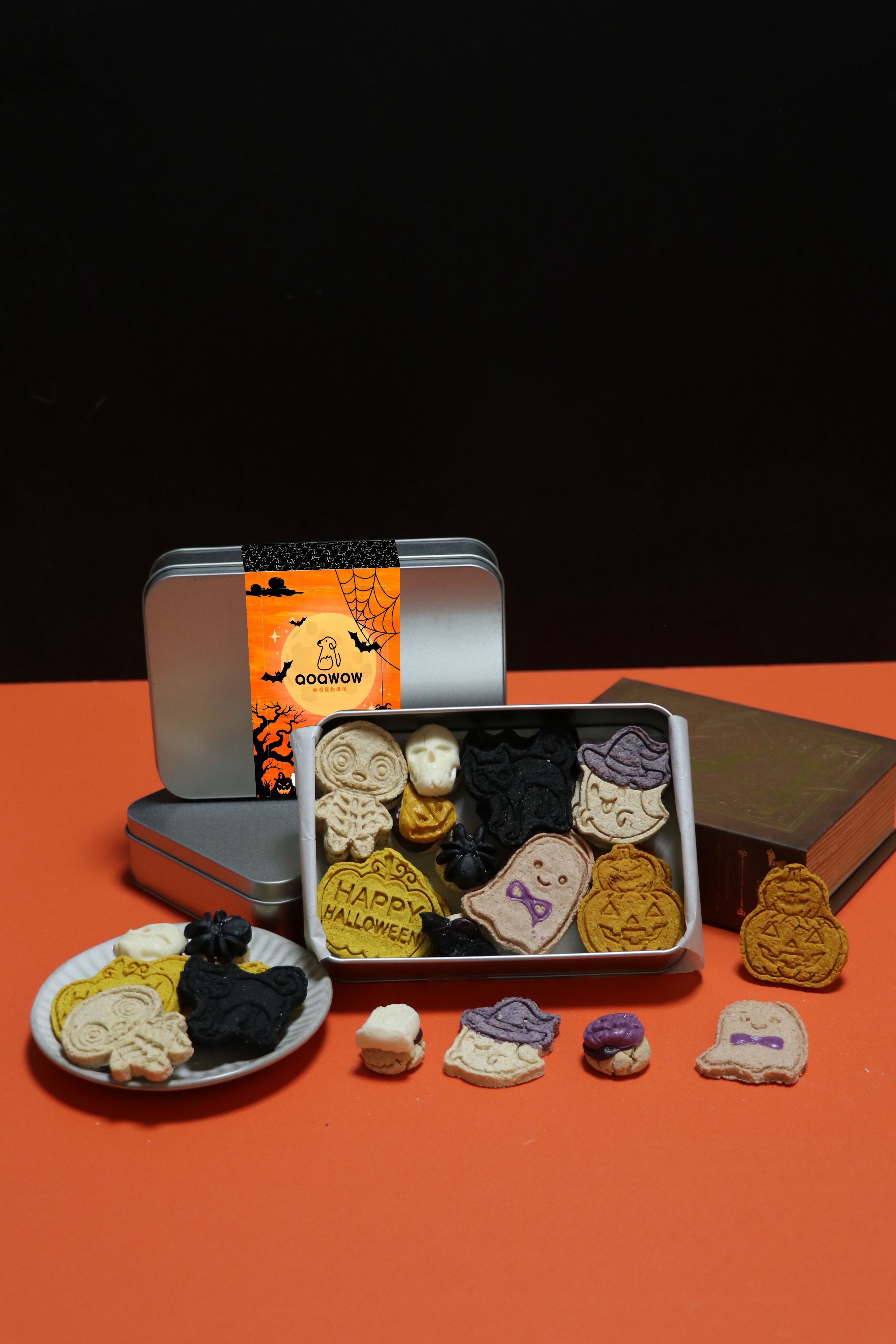 《萬聖節限定》鬼怪奶香雞肉鐵盒餅乾