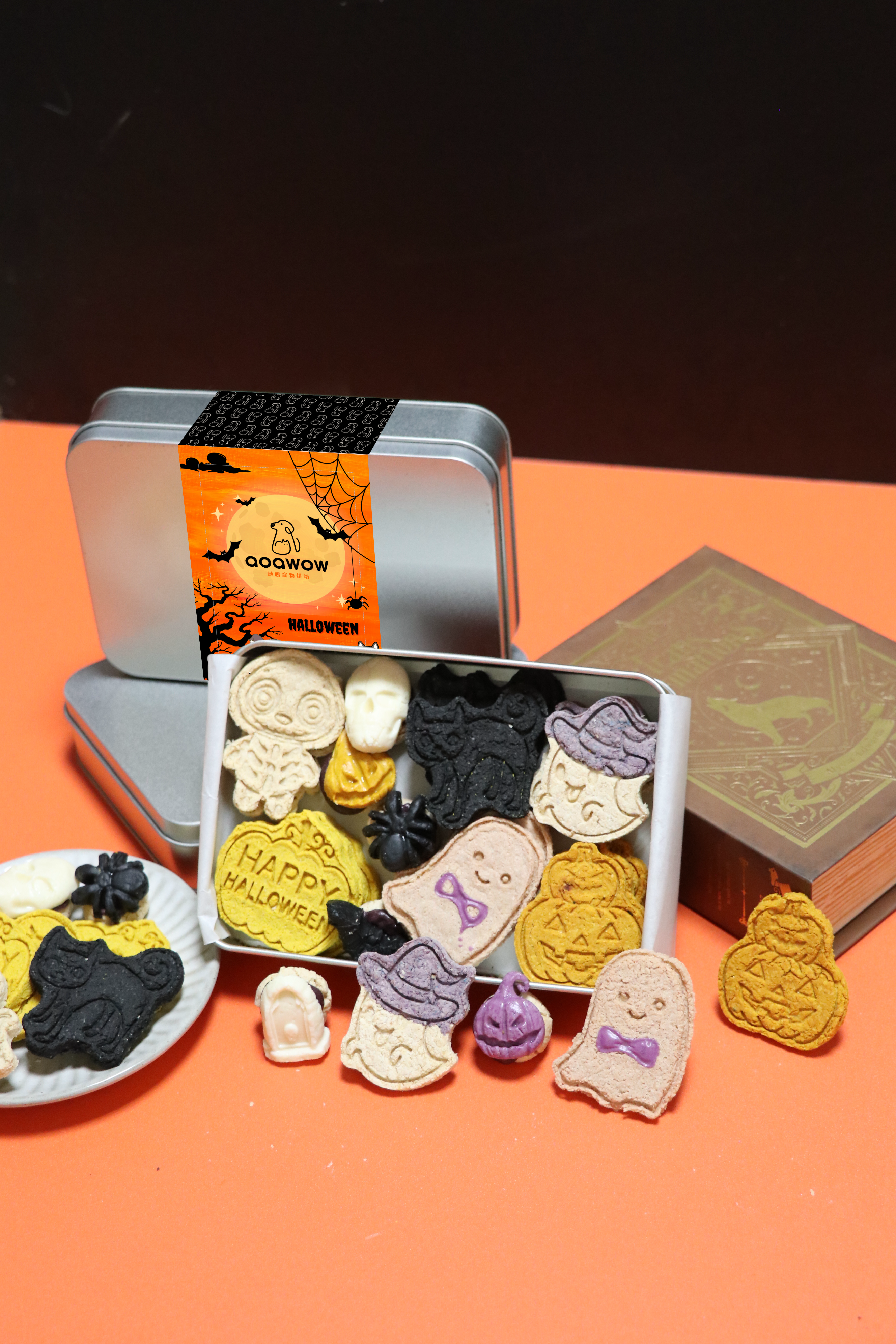 《萬聖節限定》鬼怪奶香雞肉鐵盒餅乾