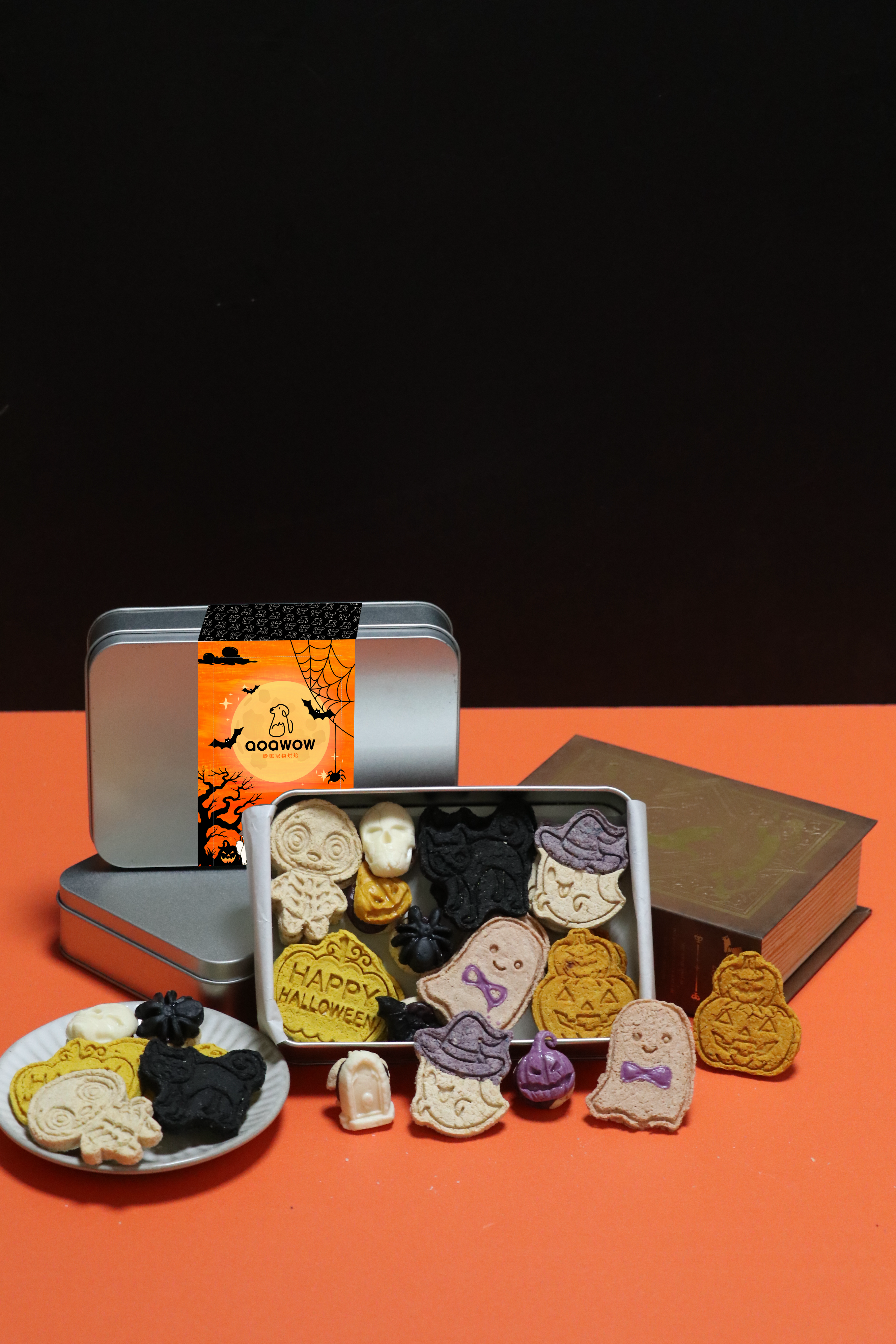 《萬聖節限定》鬼怪奶香雞肉鐵盒餅乾